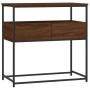 Mesa consola madera de ingeniería marrón roble 75x40x75 cm de , Mesas auxiliares - Ref: Foro24-834159, Precio: 55,74 €, Descu...