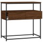 Mesa consola madera de ingeniería marrón roble 75x40x75 cm de , Mesas auxiliares - Ref: Foro24-834159, Precio: 55,74 €, Descu...