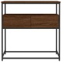Mesa consola madera de ingeniería marrón roble 75x40x75 cm de , Mesas auxiliares - Ref: Foro24-834159, Precio: 55,74 €, Descu...