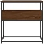 Oak brown engineered wood console table 75x40x75 cm by , Side tables - Ref: Foro24-834159, Price: 53,89 €, Discount: %