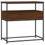 Mesa consola madera de ingeniería marrón roble 75x40x75 cm de , Mesas auxiliares - Ref: Foro24-834159, Precio: 55,74 €, Descu...