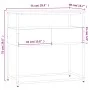 Konsolentisch aus eichenbraunem Holzwerkstoff, 75 x 40 x 75 cm von , Seitentische - Ref: Foro24-834159, Preis: 53,89 €, Rabat...
