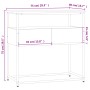 Mesa consola madera de ingeniería marrón roble 75x40x75 cm de , Mesas auxiliares - Ref: Foro24-834159, Precio: 55,74 €, Descu...