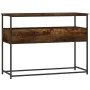 Mesa consola madera de ingeniería roble ahumado 100x40x75 cm de , Mesas auxiliares - Ref: Foro24-834152, Precio: 67,03 €, Des...