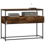 Mesa consola madera de ingeniería roble ahumado 100x40x75 cm de , Mesas auxiliares - Ref: Foro24-834152, Precio: 67,03 €, Des...