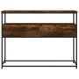 Mesa consola madera de ingeniería roble ahumado 100x40x75 cm de , Mesas auxiliares - Ref: Foro24-834152, Precio: 67,03 €, Des...