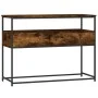 Mesa consola madera de ingeniería roble ahumado 100x40x75 cm de , Mesas auxiliares - Ref: Foro24-834152, Precio: 67,03 €, Des...