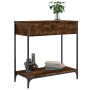 Mesa consola madera de ingeniería roble ahumado 75x34,5x75 cm de , Mesas auxiliares - Ref: Foro24-834167, Precio: 56,52 €, De...