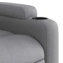Sillón de masaje reclinable de pie de tela gris claro en Sillones | Comprar online en Foru.es