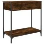 Smoked oak engineered wood console table 75x34.5x75 cm by , Side tables - Ref: Foro24-834167, Price: 55,72 €, Discount: %
