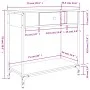 Smoked oak engineered wood console table 75x34.5x75 cm by , Side tables - Ref: Foro24-834167, Price: 55,72 €, Discount: %