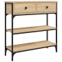 Mesa consola madera de ingeniería roble Sonoma 72,5x25x75 cm de , Mesas auxiliares - Ref: Foro24-834186, Precio: 86,36 €, Des...
