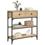 Mesa consola madera de ingeniería roble Sonoma 72,5x25x75 cm de , Mesas auxiliares - Ref: Foro24-834186, Precio: 92,03 €, Des...