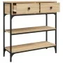 Mesa consola madera de ingeniería roble Sonoma 72,5x25x75 cm de , Mesas auxiliares - Ref: Foro24-834186, Precio: 92,03 €, Des...