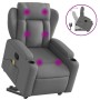 Silla de masaje reclinable de pie de tela gris oscuro en Sillones | Comprar online en Foru.es