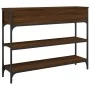 Mesa consola madera de ingeniería marrón roble 100x25x75 cm de , Mesas auxiliares - Ref: Foro24-834184, Precio: 84,77 €, Desc...