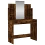 Dressing table with smoked oak mirror 96x39x142 cm by , Bedroom Dressers - Ref: Foro24-837579, Price: 68,59 €, Discount: %