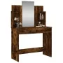 Dressing table with smoked oak mirror 96x39x142 cm by , Bedroom Dressers - Ref: Foro24-837579, Price: 68,59 €, Discount: %