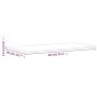 Tablero rectangular de madera maciza de haya 80x40x1,5 cm de , Tableros para mesas - Ref: Foro24-3188878, Precio: 42,73 €, De...