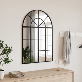 Espejo de pared arco de hierro negro 60x90 cm de , Espejos - Ref: Foro24-3200605, Precio: 135,60 €, Descuento: %
