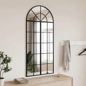 Espejo de pared arco de hierro negro 60x130 cm de , Espejos - Ref: Foro24-3200607, Precio: 154,19 €, Descuento: %