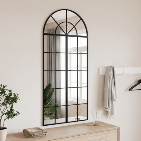 Espejo de pared arco de hierro negro 60x130 cm de , Espejos - Ref: Foro24-3200607, Precio: 147,74 €, Descuento: %