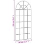 Espejo de pared arco de hierro negro 60x130 cm de , Espejos - Ref: Foro24-3200607, Precio: 147,74 €, Descuento: %