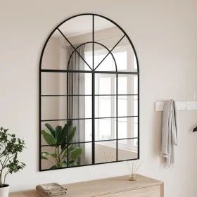 Espejo de pared arco de hierro negro 100x130 cm de , Espejos - Ref: Foro24-3200613, Precio: 188,54 €, Descuento: %