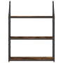 Estantería pared madera ingeniería roble ahumado 60x21x78,5 cm de , Estantes y estanterías - Ref: Foro24-835451, Precio: 38,9...