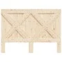 Cabecero de madera maciza de pino 140x104 cm de , Cabeceros y pies de cama - Ref: Foro24-358406, Precio: 62,24 €, Descuento: %
