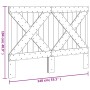 Cabecero de madera maciza de pino 140x104 cm de , Cabeceros y pies de cama - Ref: Foro24-358406, Precio: 62,19 €, Descuento: %