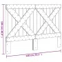 Cabecero de madera maciza de pino 140x104 cm de , Cabeceros y pies de cama - Ref: Foro24-358406, Precio: 62,24 €, Descuento: %