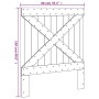 Cabecero de madera maciza de pino 90x104 cm de , Cabeceros y pies de cama - Ref: Foro24-358404, Precio: 42,47 €, Descuento: %