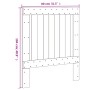 Cabecero de cama madera maciza de pino 80x104 cm de , Cabeceros y pies de cama - Ref: Foro24-358389, Precio: 42,33 €, Descuen...