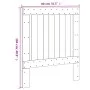 Cabecero de cama madera maciza de pino 80x104 cm de , Cabeceros y pies de cama - Ref: Foro24-358389, Precio: 41,93 €, Descuen...