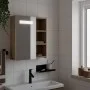 Mueble de baño con espejo y luz LED roble 45x13x52 cm de , Tocadores de baño - Ref: Foro24-357968, Precio: 76,82 €, Descuento: %