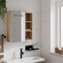 Mueble de baño con espejo y luz LED roble 45x13x52 cm de , Tocadores de baño - Ref: Foro24-357968, Precio: 83,84 €, Descuento: %