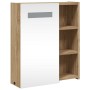 Mueble de baño con espejo y luz LED roble 45x13x52 cm de , Tocadores de baño - Ref: Foro24-357968, Precio: 83,84 €, Descuento: %