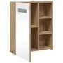 Mueble de baño con espejo y luz LED roble 45x13x52 cm de , Tocadores de baño - Ref: Foro24-357968, Precio: 76,82 €, Descuento: %