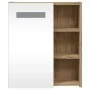 Mueble de baño con espejo y luz LED roble 45x13x52 cm de , Tocadores de baño - Ref: Foro24-357968, Precio: 76,82 €, Descuento: %