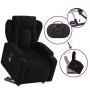 Sillón reclinable de masaje elevable tela negro en Sillones | Comprar online en Foru.es