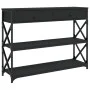Mesa consola madera de ingeniería negra 100x28x75 cm de , Mesas auxiliares - Ref: Foro24-834190, Precio: 81,24 €, Descuento: %
