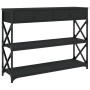 Mesa consola madera de ingeniería negra 100x28x75 cm de , Mesas auxiliares - Ref: Foro24-834190, Precio: 82,21 €, Descuento: %