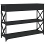Mesa consola madera de ingeniería negra 100x28x75 cm de , Mesas auxiliares - Ref: Foro24-834190, Precio: 82,21 €, Descuento: %