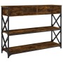 Mesa consola madera de ingeniería roble ahumado 100x28x75 cm de , Mesas auxiliares - Ref: Foro24-834192, Precio: 100,94 €, De...