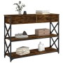 Mesa consola madera de ingeniería roble ahumado 100x28x75 cm de , Mesas auxiliares - Ref: Foro24-834192, Precio: 100,94 €, De...