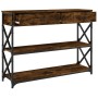 Mesa consola madera de ingeniería roble ahumado 100x28x75 cm de , Mesas auxiliares - Ref: Foro24-834192, Precio: 100,94 €, De...