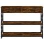 Mesa consola madera de ingeniería roble ahumado 100x28x75 cm de , Mesas auxiliares - Ref: Foro24-834192, Precio: 100,94 €, De...