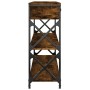 Mesa consola madera de ingeniería roble ahumado 100x28x75 cm de , Mesas auxiliares - Ref: Foro24-834192, Precio: 100,94 €, De...