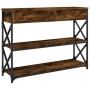 Mesa consola madera de ingeniería roble ahumado 100x28x75 cm de , Mesas auxiliares - Ref: Foro24-834192, Precio: 100,94 €, De...